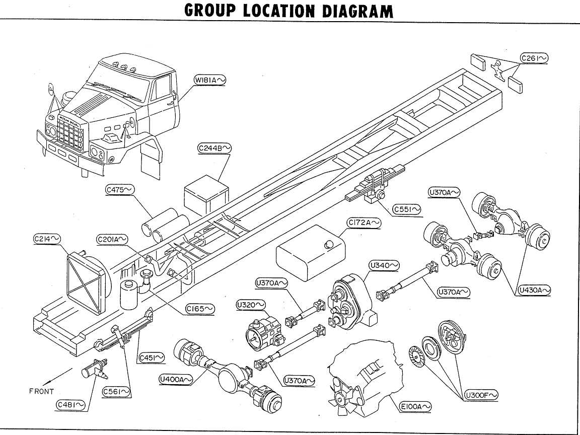 diagram truck parts