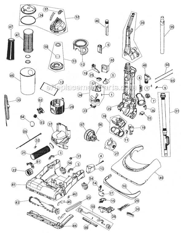 dirt devil ud70181 parts diagram