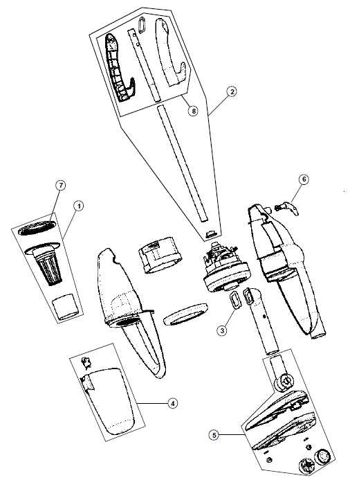 dirt devil vacuum parts diagram