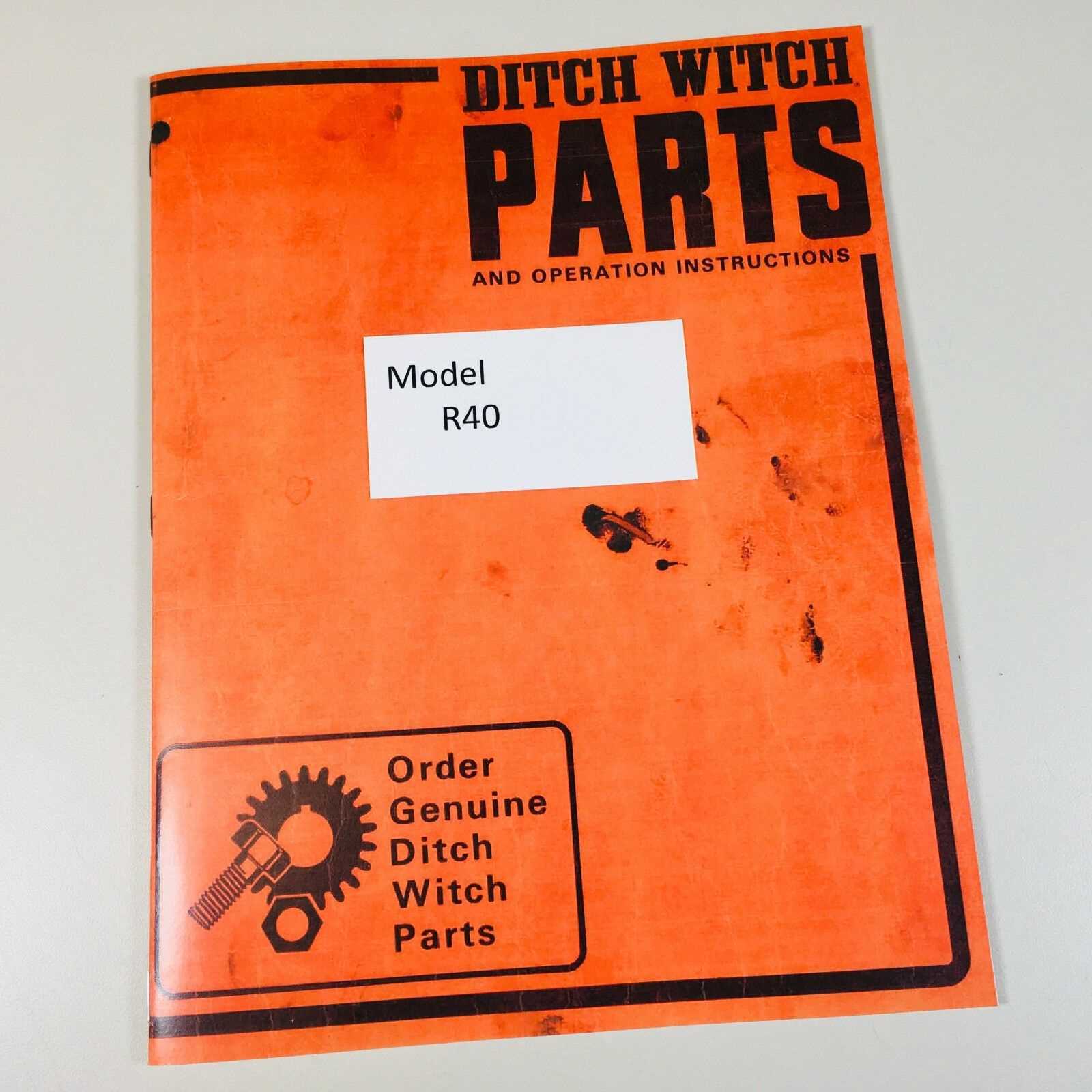 ditch witch 1030 parts diagram