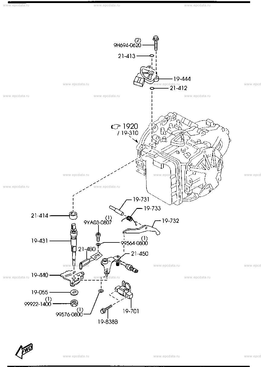 mazda tribute parts diagram