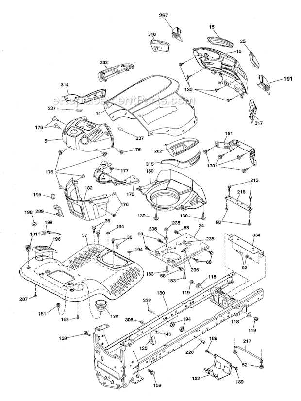 craftsman 42 mower deck parts diagram