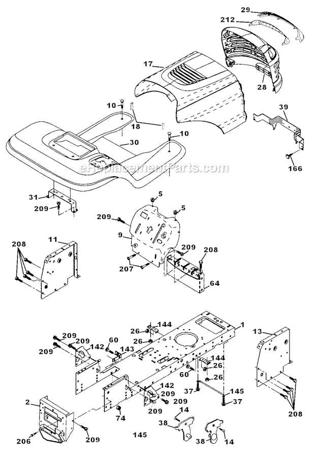 craftsman yt3000 parts diagram