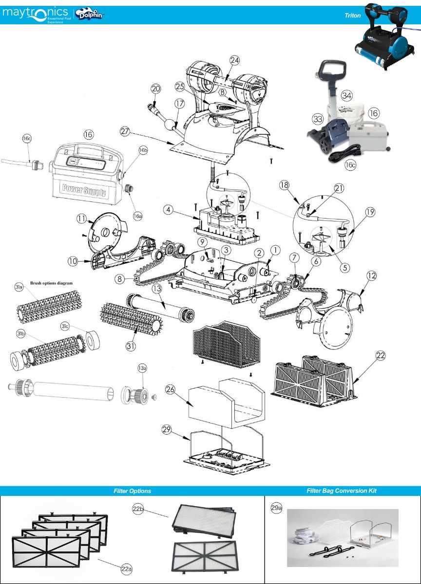 dolphin m400 parts diagram