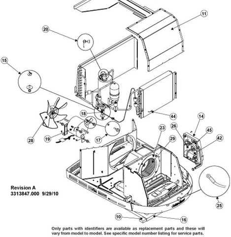 dometic air conditioner parts diagram