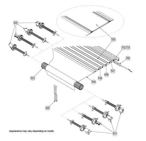 dometic awning arm parts diagram