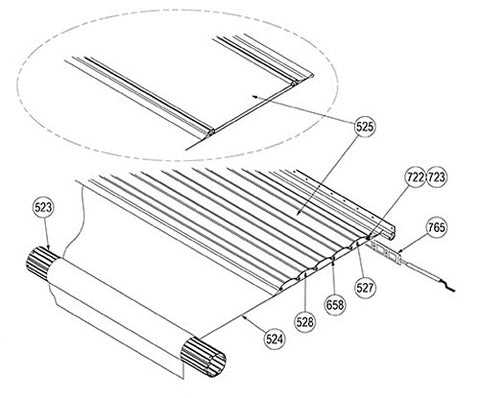 dometic awning arm parts diagram