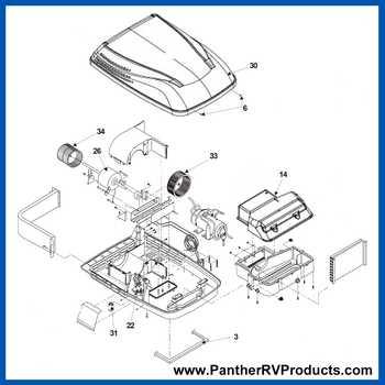 dometic rv air conditioner parts diagram