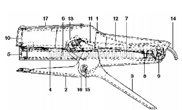 bostitch stapler parts diagram