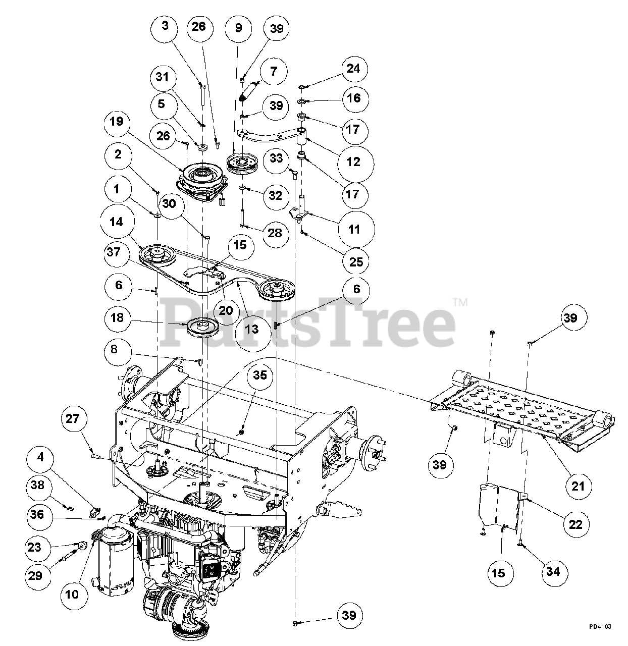 dr all terrain mower parts diagram