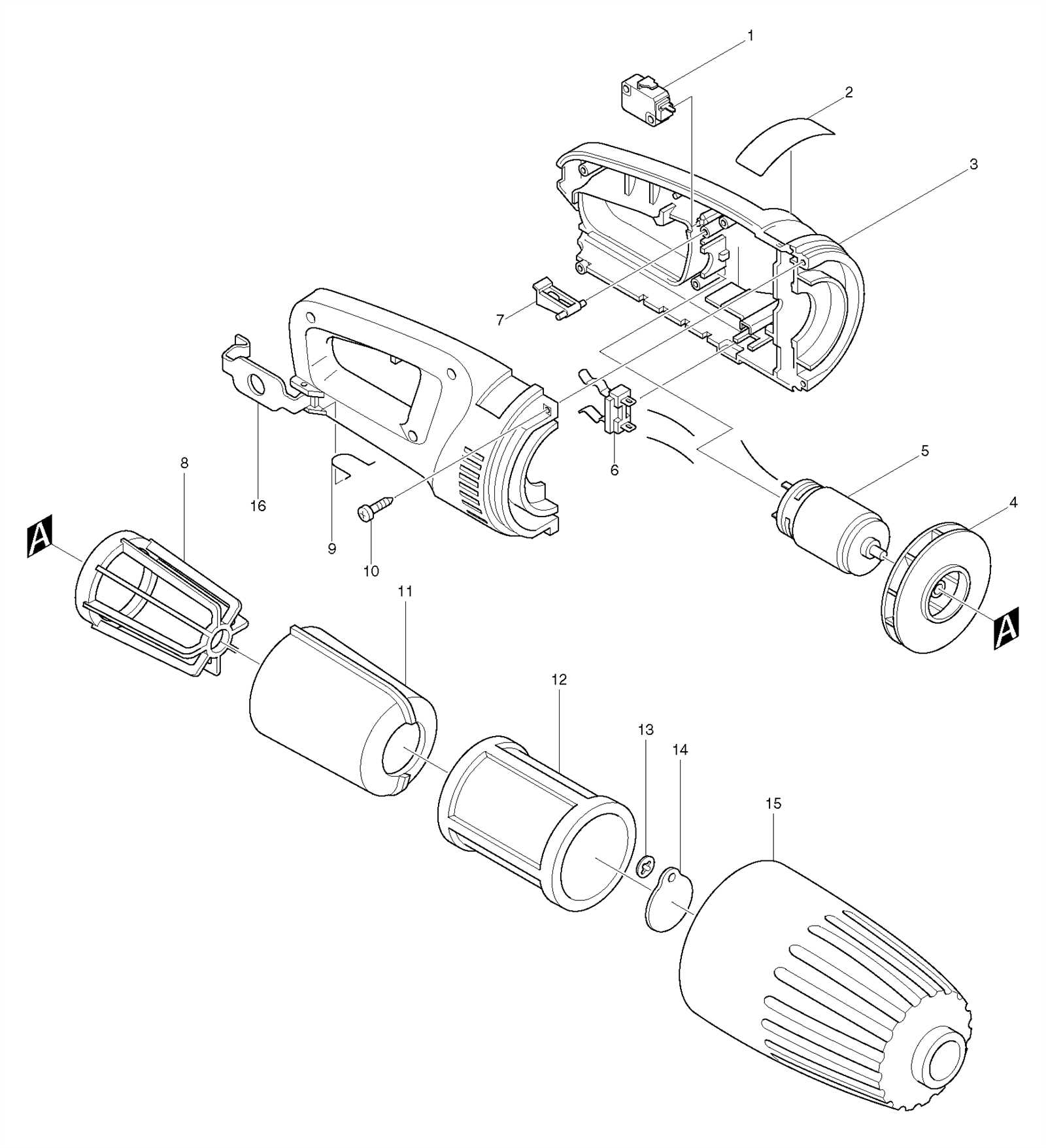 dremel parts diagram