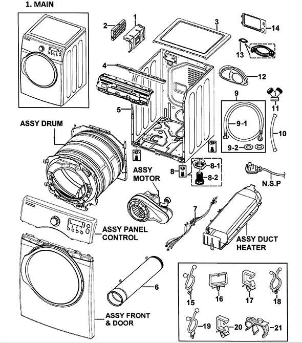 dryer parts diagram