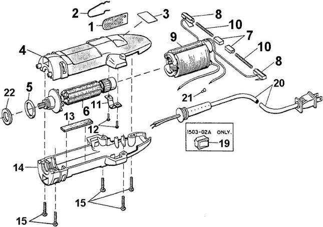 assembly wahl clipper parts diagram