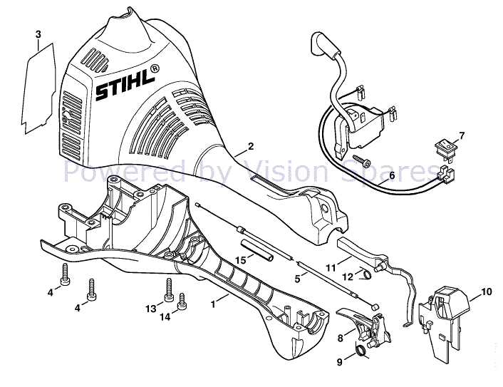 stihl km55r parts diagram