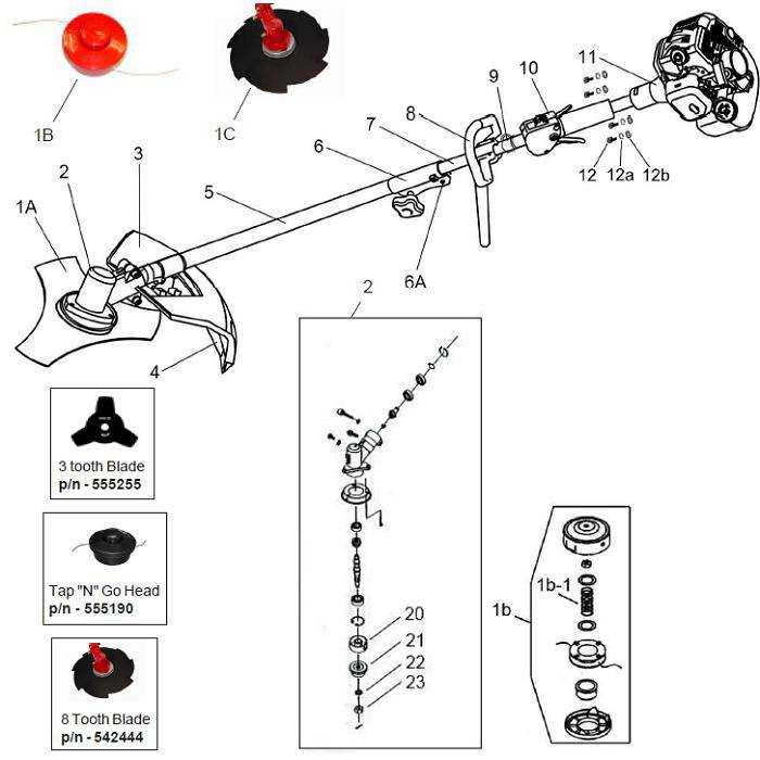 echo pas 260 parts diagram