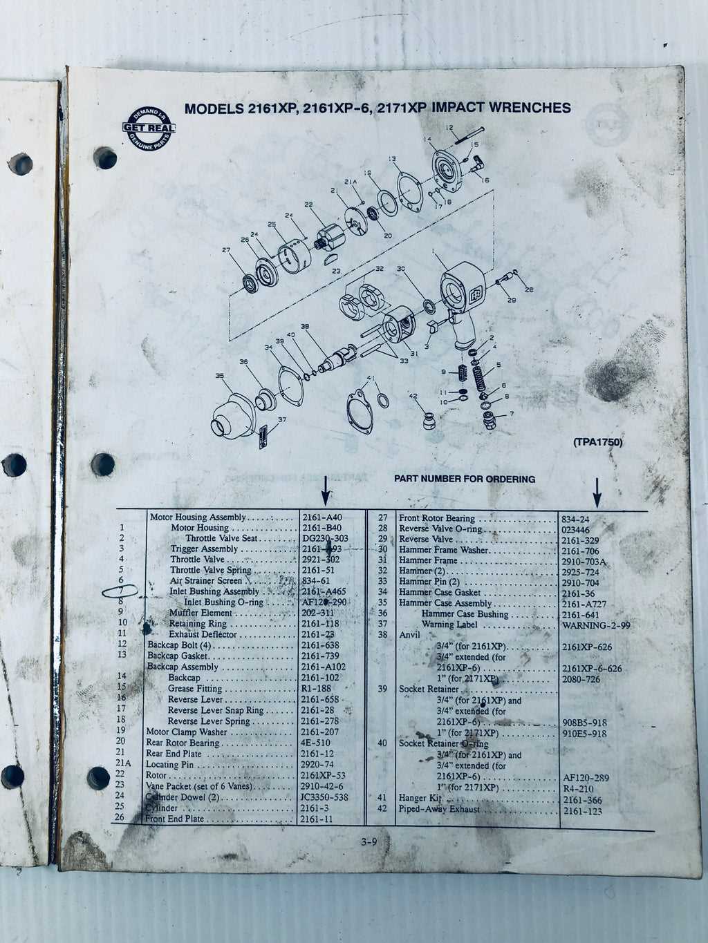 ingersoll rand parts diagram