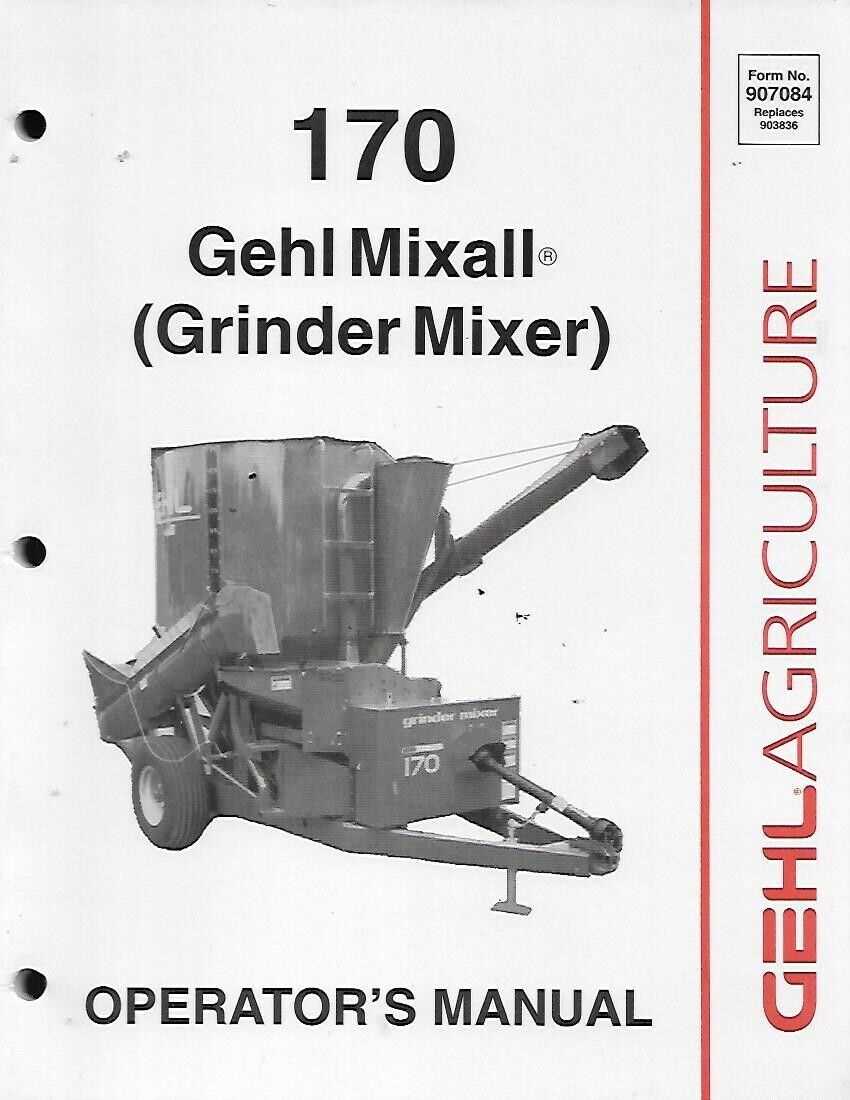 gehl 100 grinder mixer parts diagram