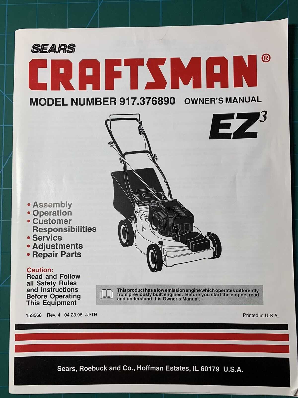 craftsman lawn mower model 944 parts diagram