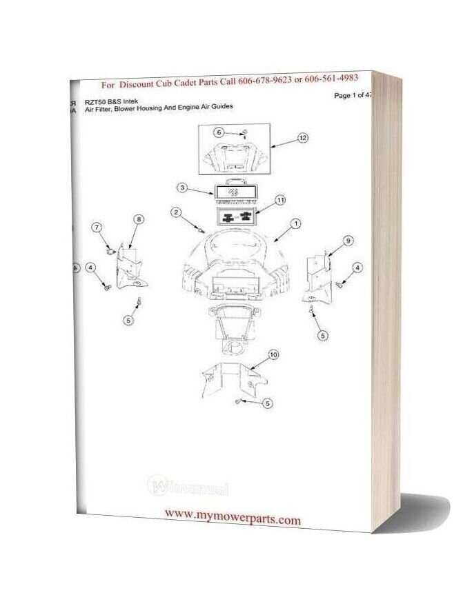 cub cadet rzt parts diagram