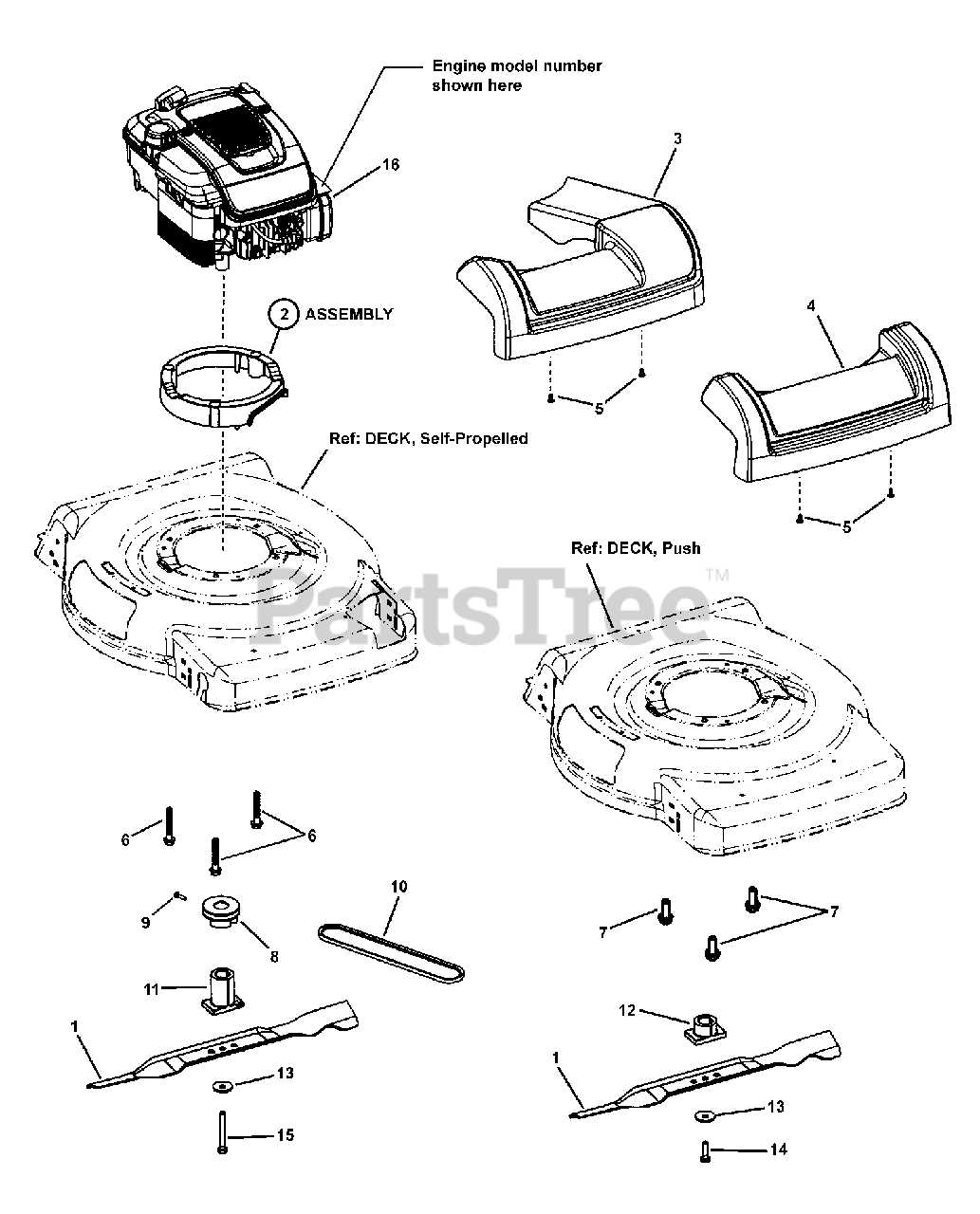 craftsman 6.5 hp craftsman self propelled lawn mower parts diagram