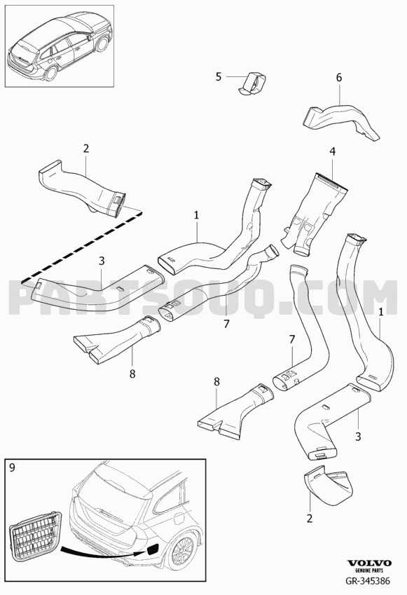 volvo v60 parts diagram