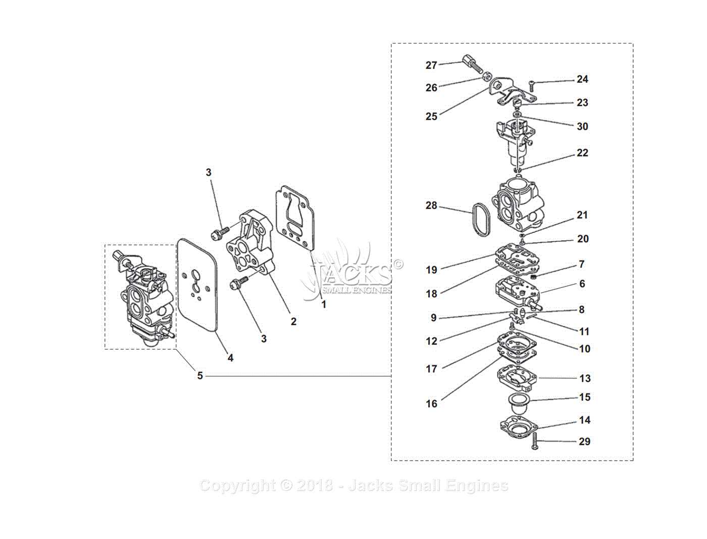 ms261c parts diagram