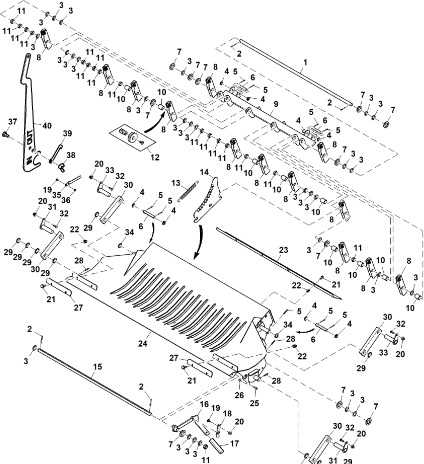 new holland 644 round baler parts diagram