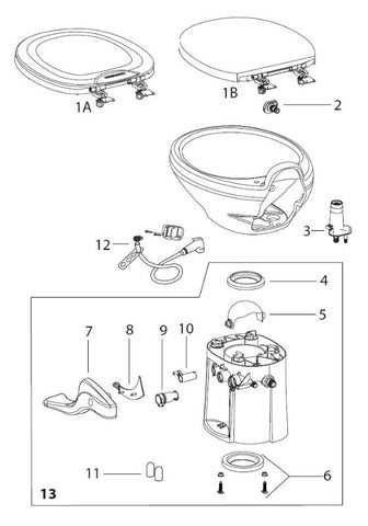 thetford aqua magic style ii parts diagram