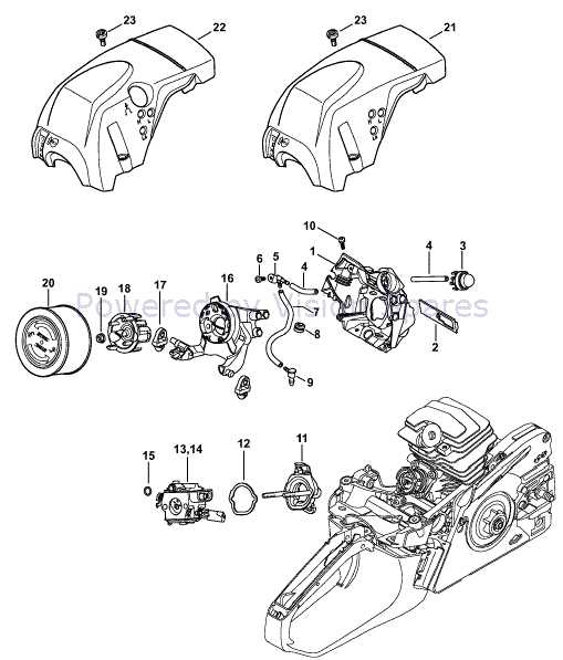 stihl ms251 parts diagram