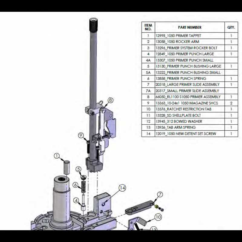 dillon 1050 parts diagram