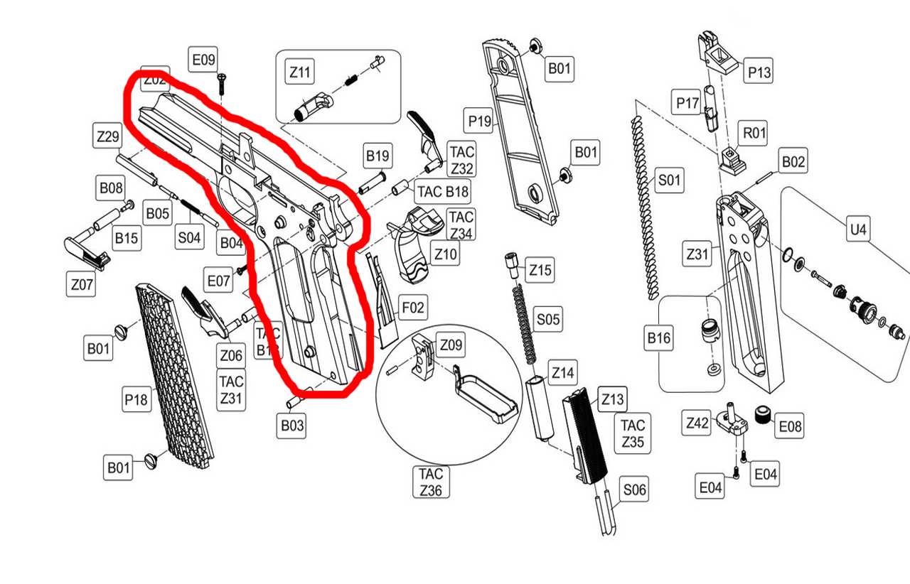 elite force 1911 parts diagram