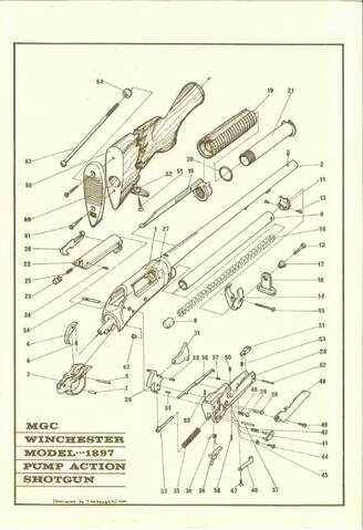 winchester 1897 parts diagram