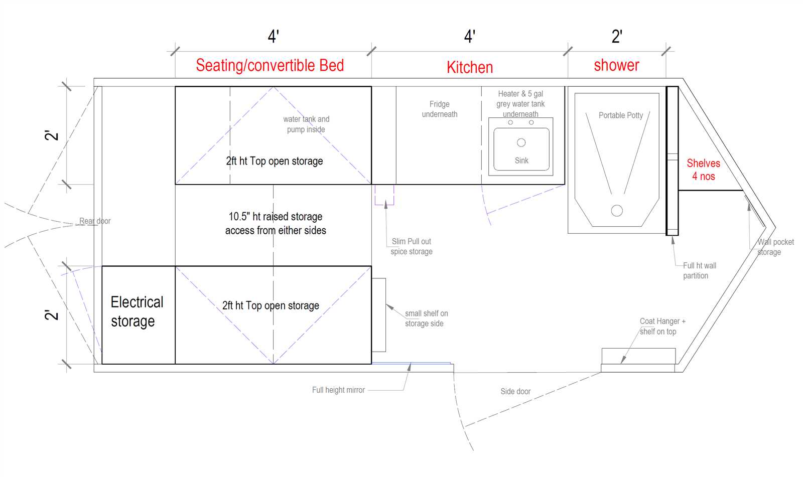 enclosed trailer parts diagram