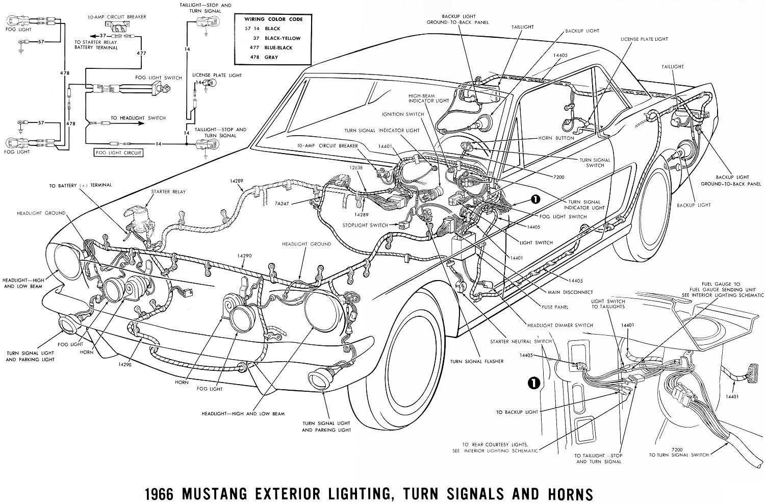 mustang parts diagram