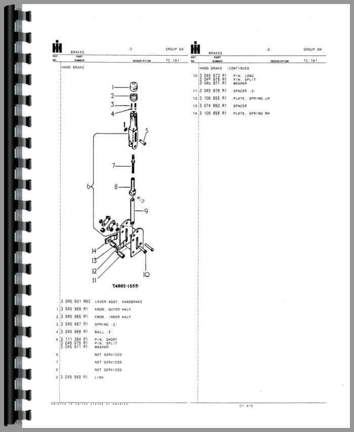 international 234 parts diagram