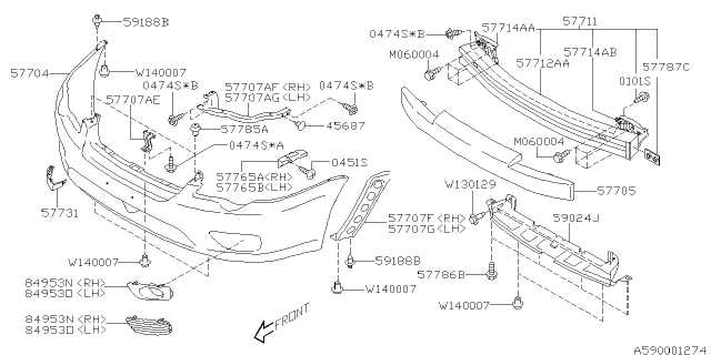 subaru exploded parts diagram