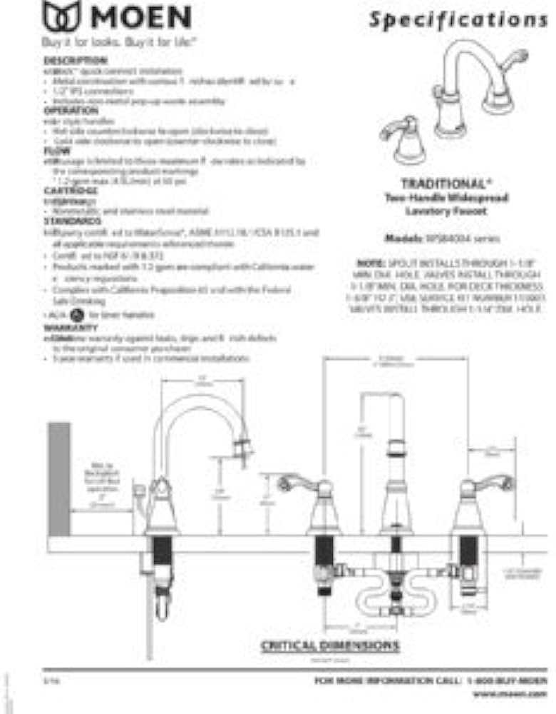 moen brantford faucet parts diagram