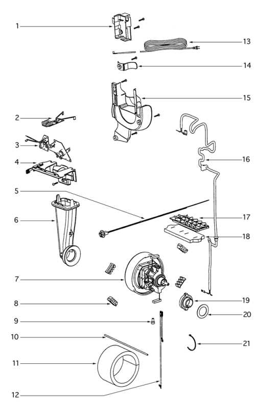 eureka vacuum parts diagram