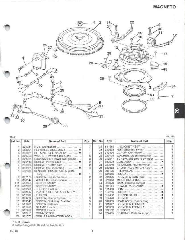 evinrude 40 hp parts diagram