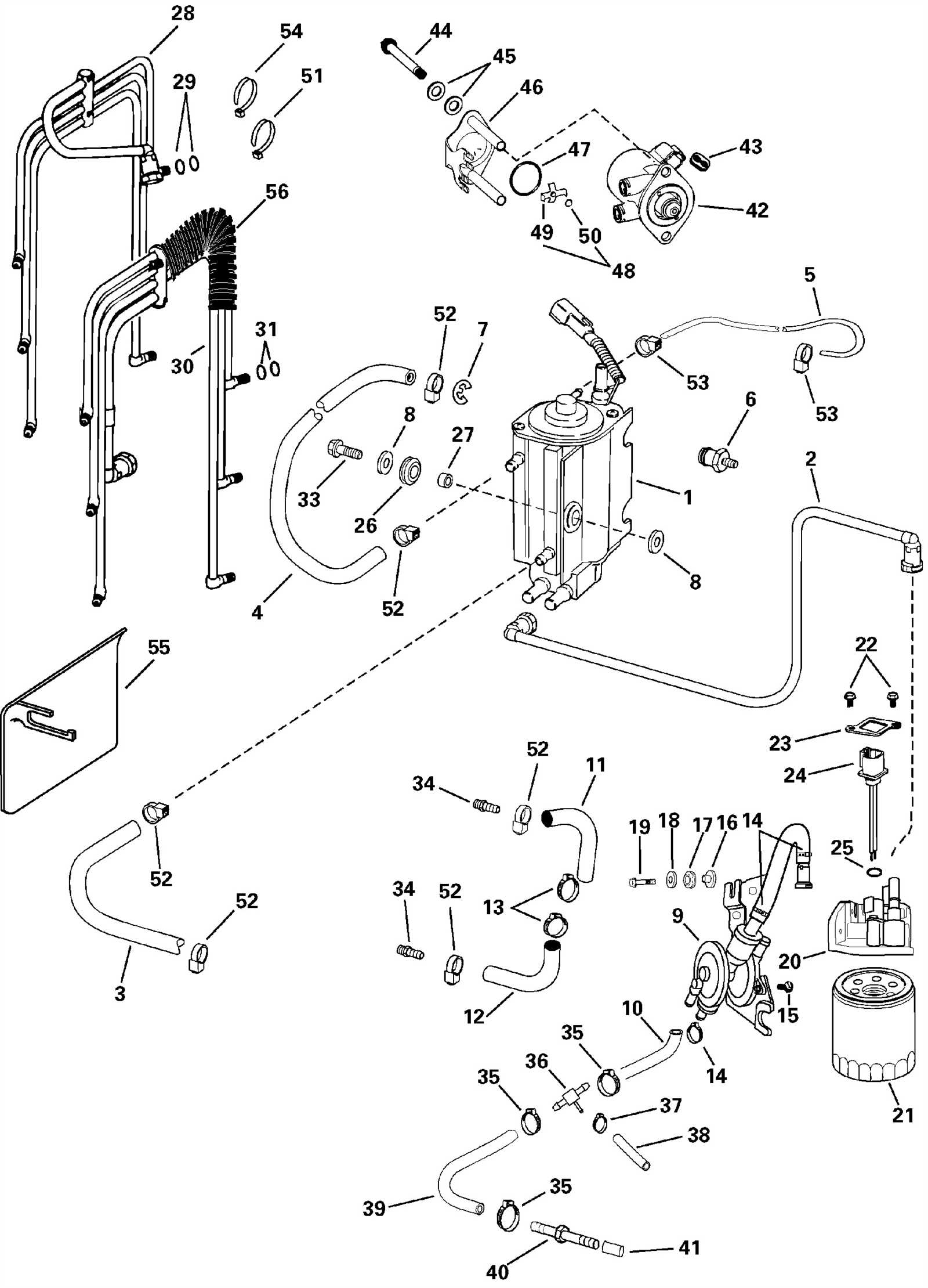 evinrude outboard motor parts diagram