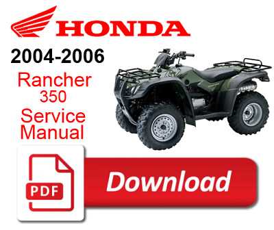 2004 honda rancher 350 parts diagram