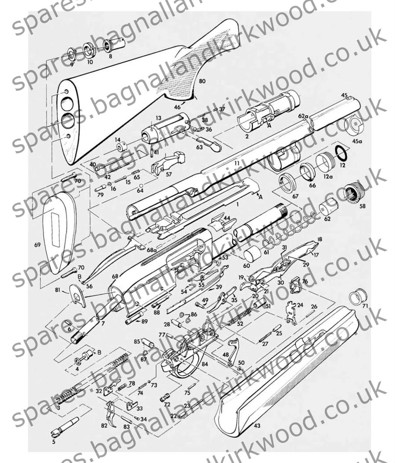 exploded diagram remington 1100 parts diagram