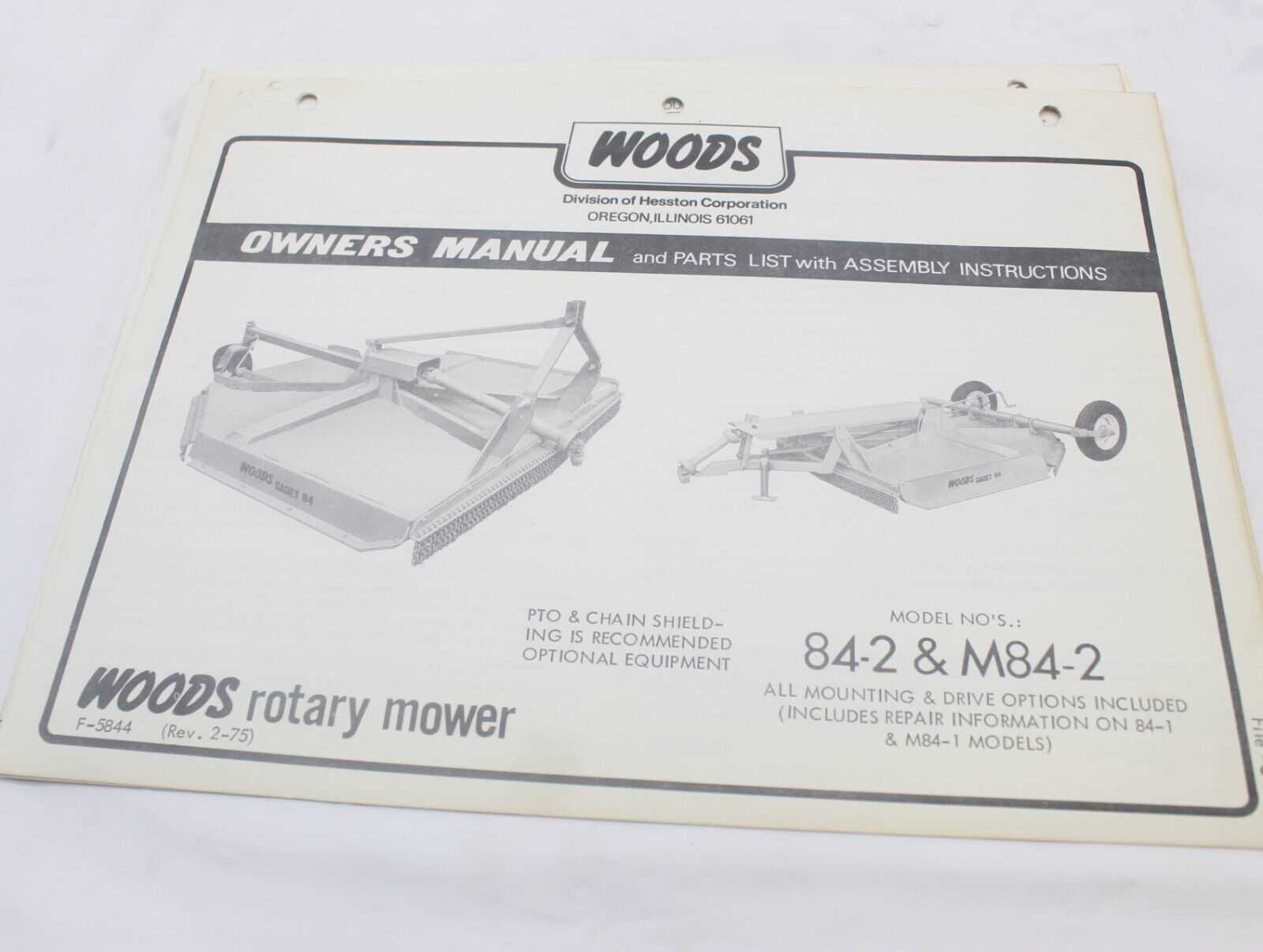 woods mower parts diagrams