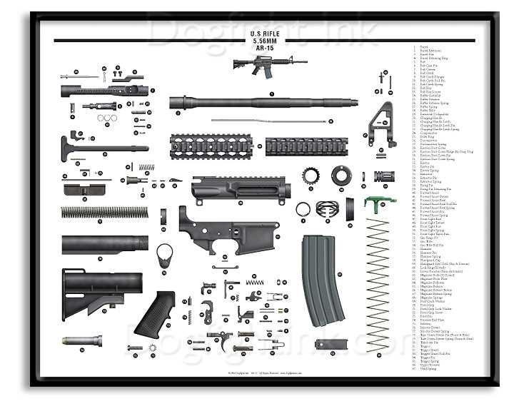 parts diagram for ar 15