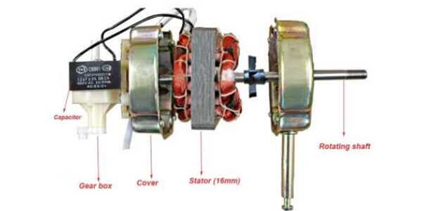 fan motor parts diagram