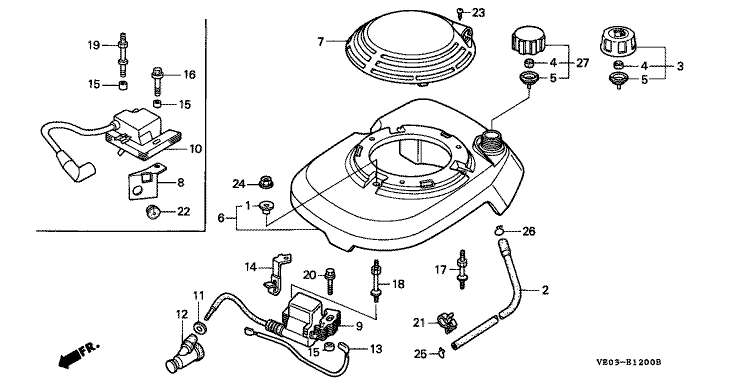 gcv160 parts diagram