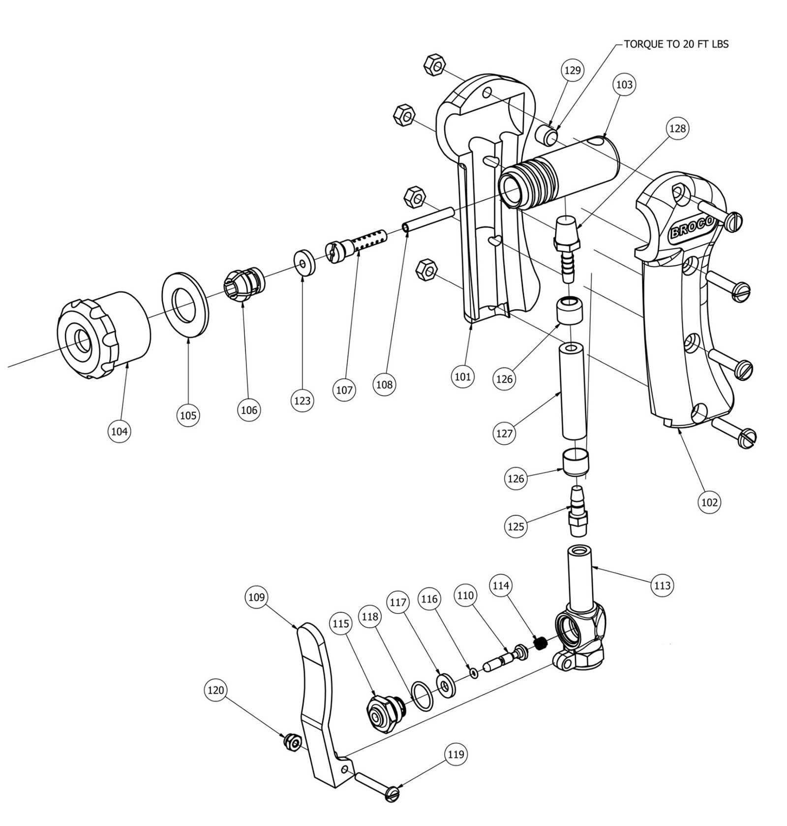 cutting torch parts diagram