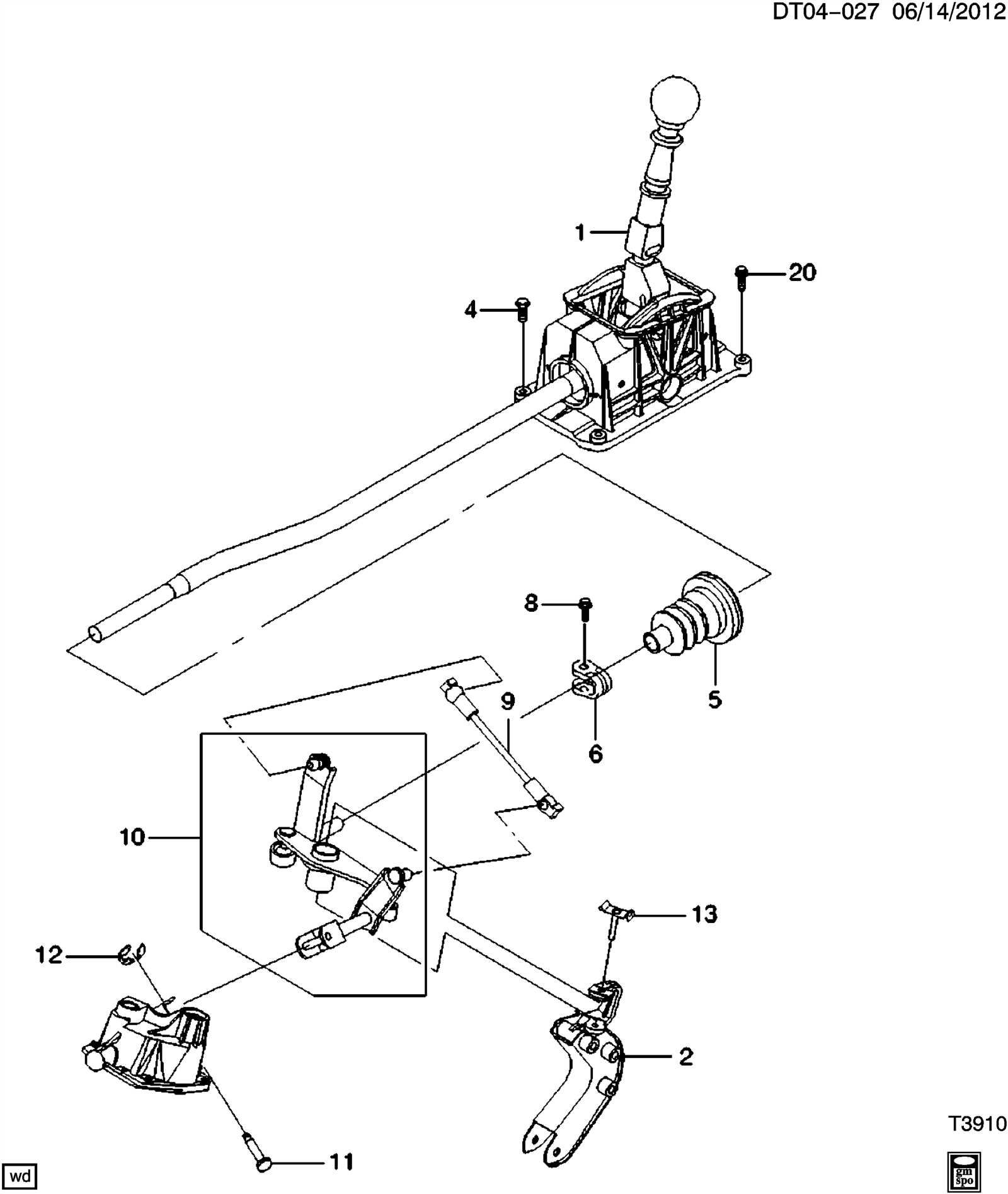 shifter parts diagram