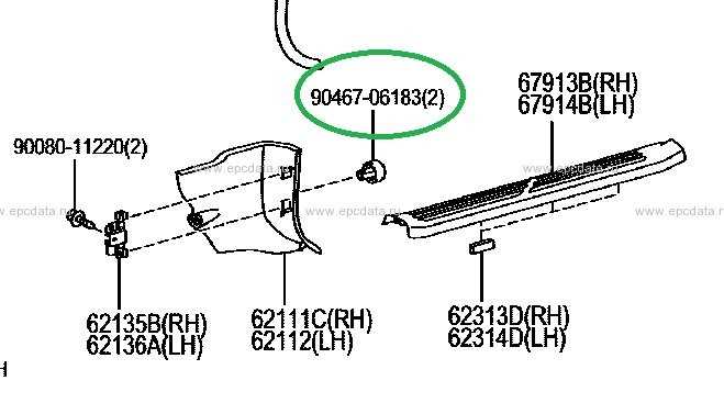 prius body parts diagram