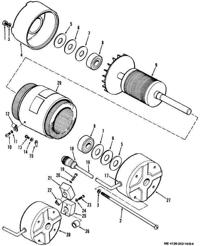 fan motor parts diagram